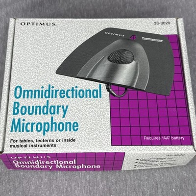 Optimus 33-3020 Omnidirectional Boundary Microphone w/ Box (RadioShack)