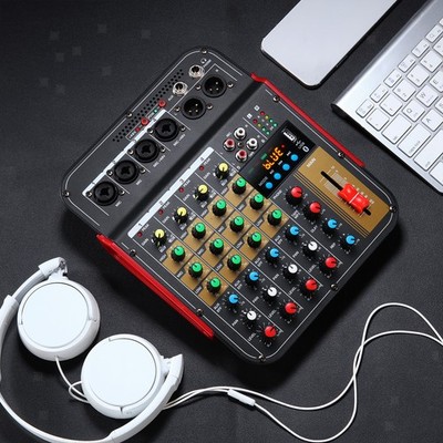MG4 Mini Audio Mixer 4-Kanal Kompakter digitaler DJ-Controller für