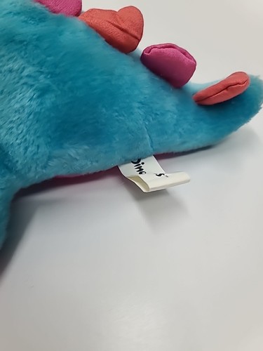 Dinomite Dinosnores Plush Blue Stegosaurus 1986 Commonwealth Vintage Dino Tags - Picture 8 of 20