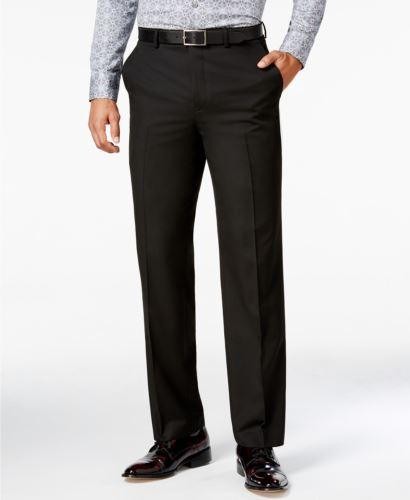 Sean John Mens Classic fit Dress Pants 34 / 30 Black Solid