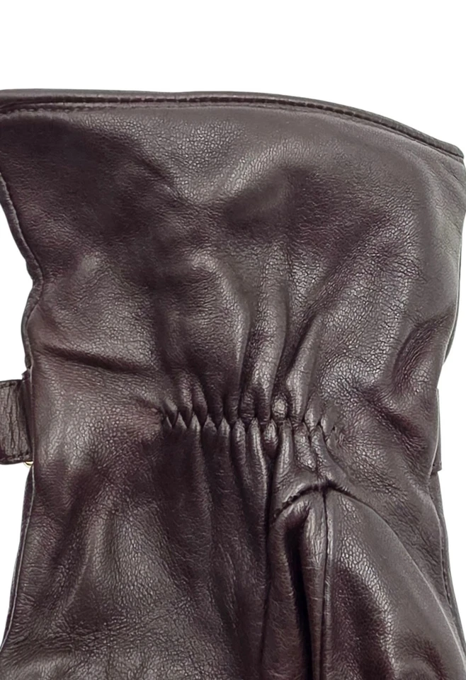 Mujer - Guantes de cuero marrón Cole Haan, talla mediana Foto 4 de 4