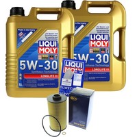 SCT Inspektionspaket 10L Liqui Moly Longlife 5W-30 FüR BMW 8Er E31 850Ici 840I