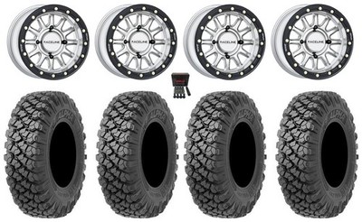 Raceline Alpha Hyper 15'' Wheels Si 35'' Alpha Soft Tires Honda Pioneer 1K / Talon