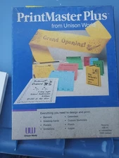 PrintMaster Plus And Gallery From Unison World - manuals, Disks IBM PC DOS