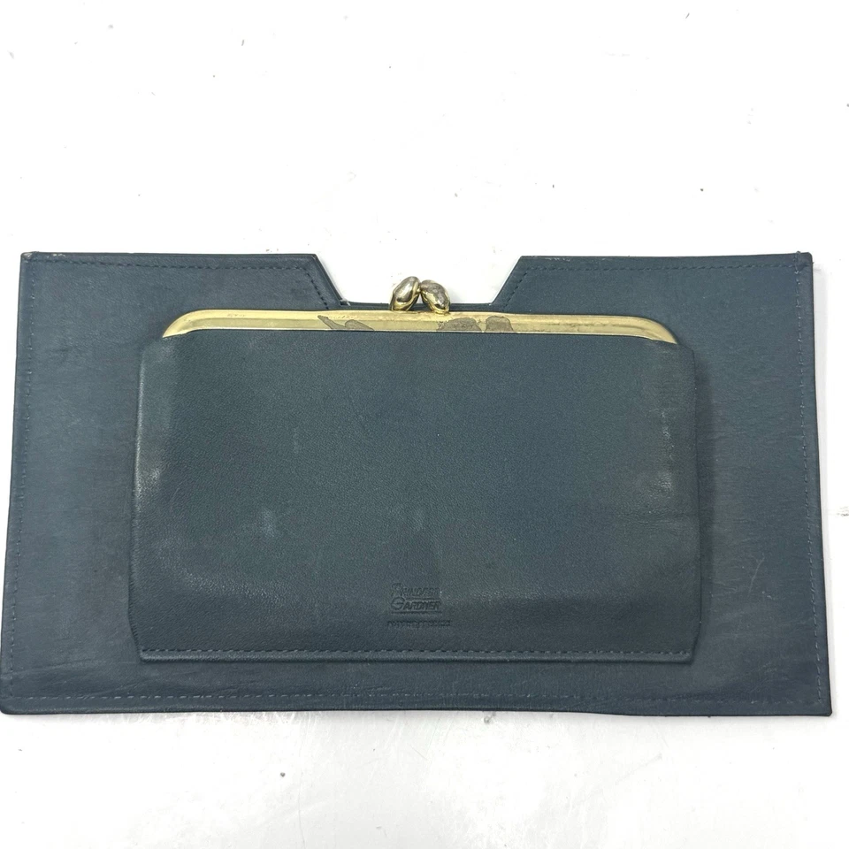 Vintage Princess Gardner Dark Green Leather Slim Wallet - Image 3 of 4
