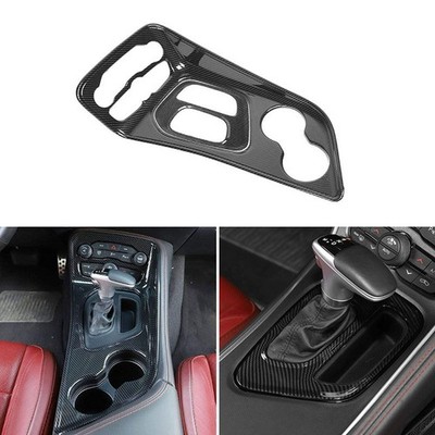 Für Dodge Challenger 2015 - 2023 Carbonfaser Getriebe Schaltplatte Abdeckung ABS