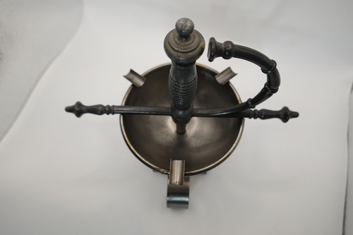 Vintage Fencing Sword Handle Foil Ashtray Smoking Decor-GREAT SHAPE - Picture 11 of 13
