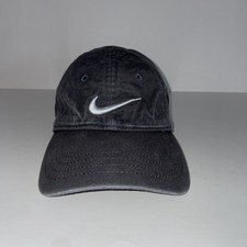 Nike Infant Toddler Strapback Hat Black Embroidered Swoosh Ballcap Adjustable