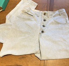 Vintage GUESS Georges Marciano button fly Jeans 29x28 Triangle Logo 80s 90s USA