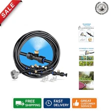 Elegant Outdoor Misting Cooling System, 26FT with 7 Brass Nozzles - Easy Install