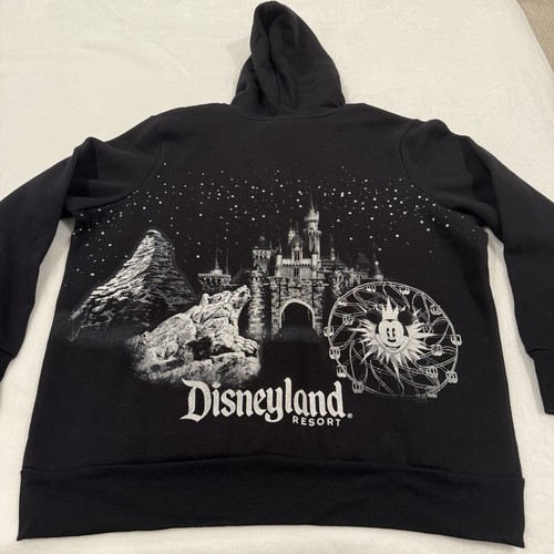 Disneyland Disney Parks 1X Glitterato Castello Cervino Topolino DCA Giacca con Cappuccio - Foto 8 di 9