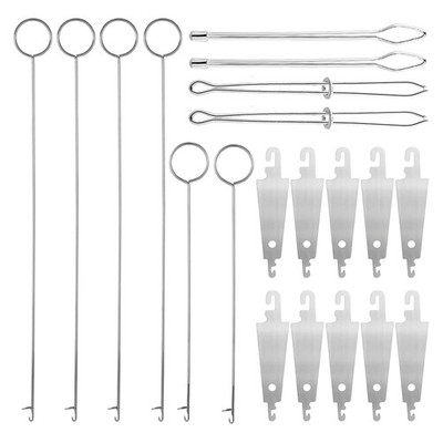 20 Stück Näh FlipperHook, Nähschlaufe Wender Haken Kordelzug Einfädler3753
