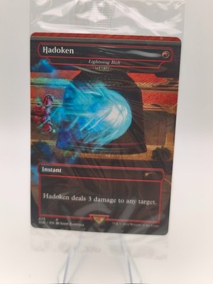 Lightning Bolt FA Hadoken Secret Lair Street Fighter SLD 675 NM EN MTG