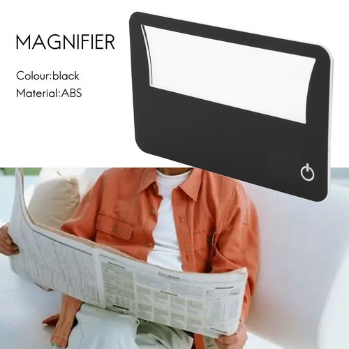 Credit Card Size Lighted 3X Magnifier Bundle Includes 2 Magnifiers, Each8658 - Imagen 5 de 8