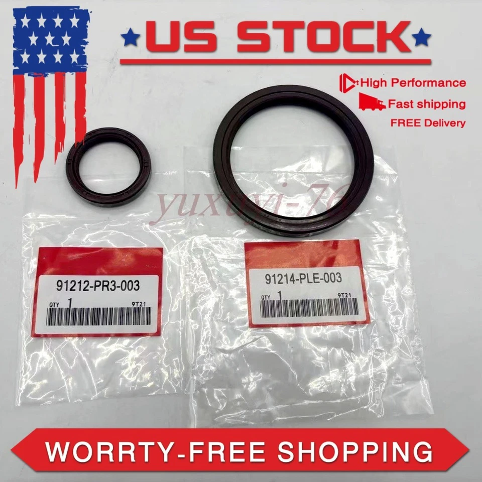 OEM Oil Pump Front & Rear Main Crank Seal For HONDA ACURA B-Series DOHC VTEC - Изображение 2 из 4