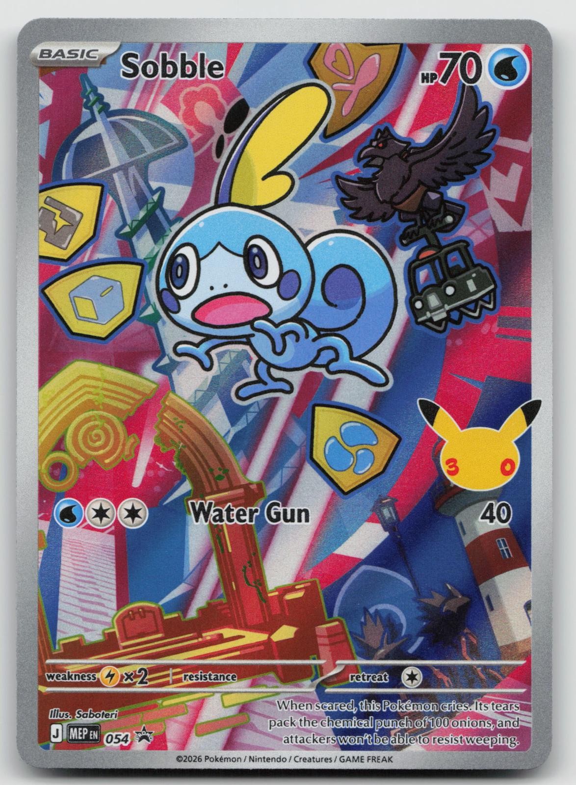 Sobble 054 Promo ME: Mega Evolution Promo Pokemon Holo Near Mint
