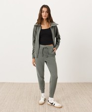 Pact Organic CloudKnit Jacket Jogger Set Castor Green Medium New NWT MSRP 166