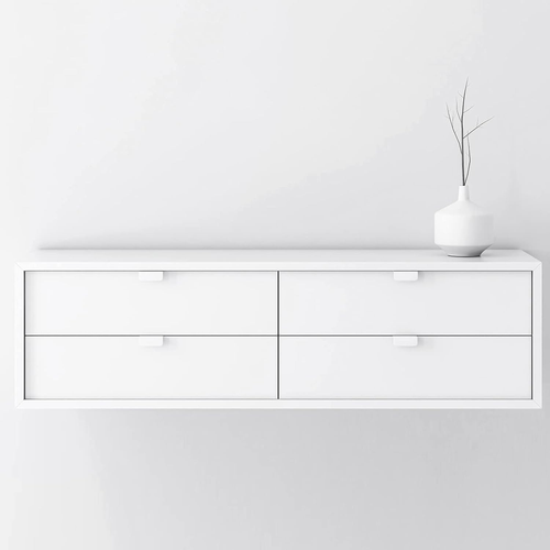 Carta Adesiva per Mobili Bianco 40X300Cm, Carta Da Parati Opaco Impermeabile, Ro - Foto 7 di 12