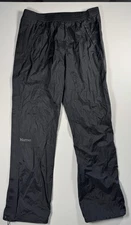 Marmot PreCip Rain Pants Mens Large Black Full Zip Waterproof Hiking Outdoor