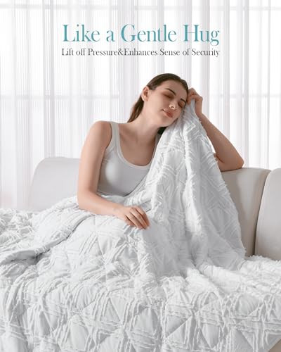 Weighted Blanket(60"x80" 20lbs Queen Size),Ultra Soft Cooling Weighted - Picture 3 of 7