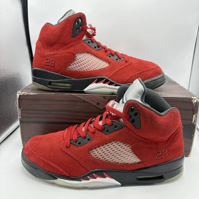 Preços baixos em Jordan 5 Retro Raging Bull Red Suede | eBay