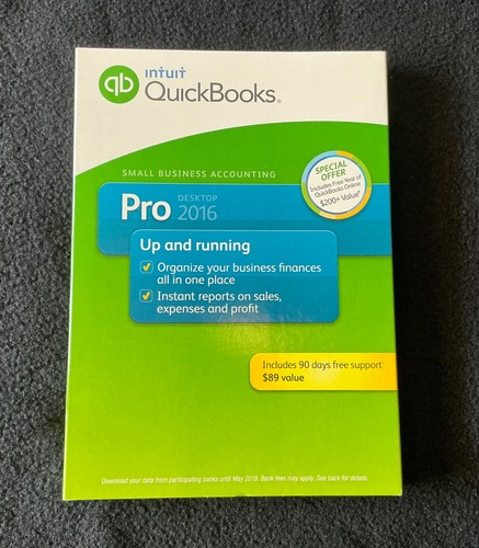Quickbooks Desktop Pro 2016 (Windows PC) w/ License & Product # NOT SUBSCRIPTION
