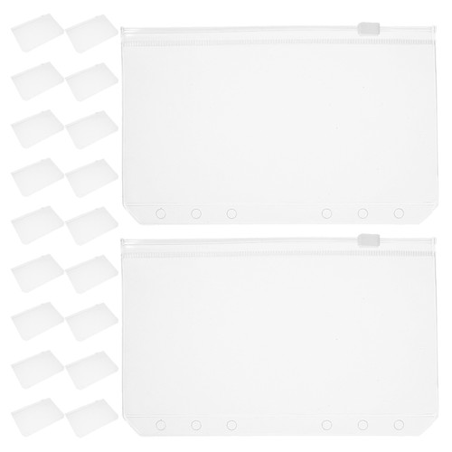 20pcs A6 Binder Inserts: Reusable A6 Planner Pouch With Zipper - Clear Binder - Picture 9 of 20