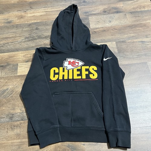Nike NFL Kansas City Chiefs Schwarz Hoodie Pullover Jugend M Medium