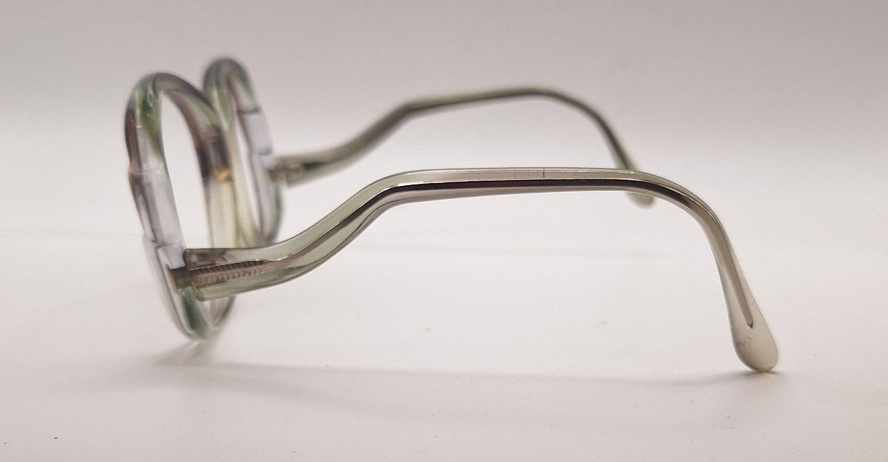 June Gray Translucent Oval Sunglasses FRAMES ONLY… - image 4