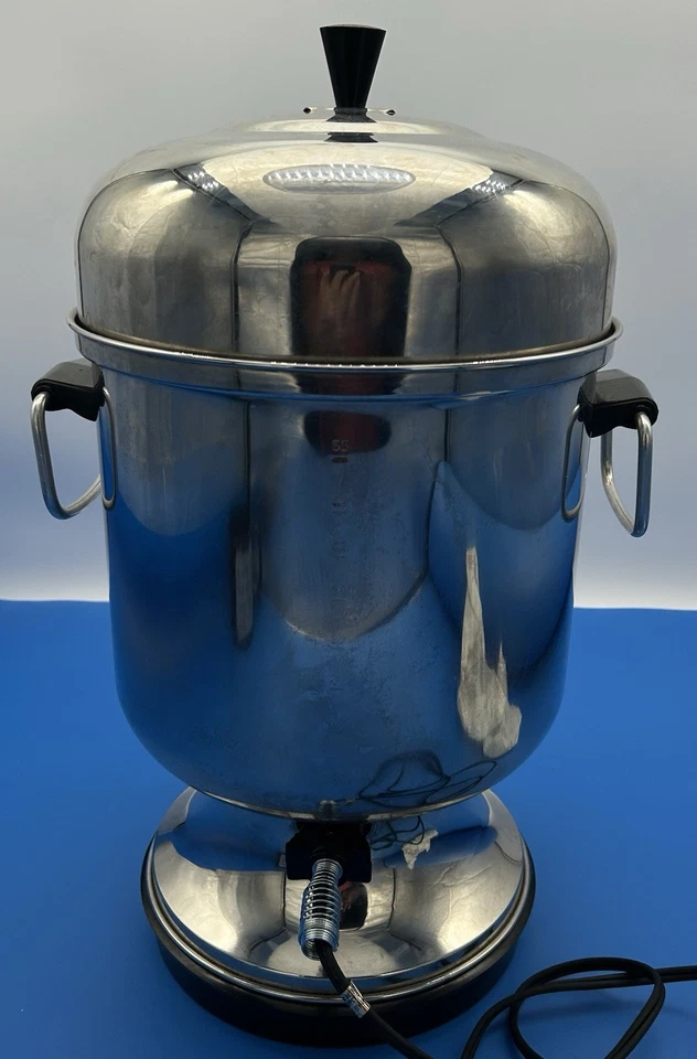 Urna percoladora vintage Farberware 12-55 tazas café eléctrico acero inoxidable 155A Foto 2 de 4