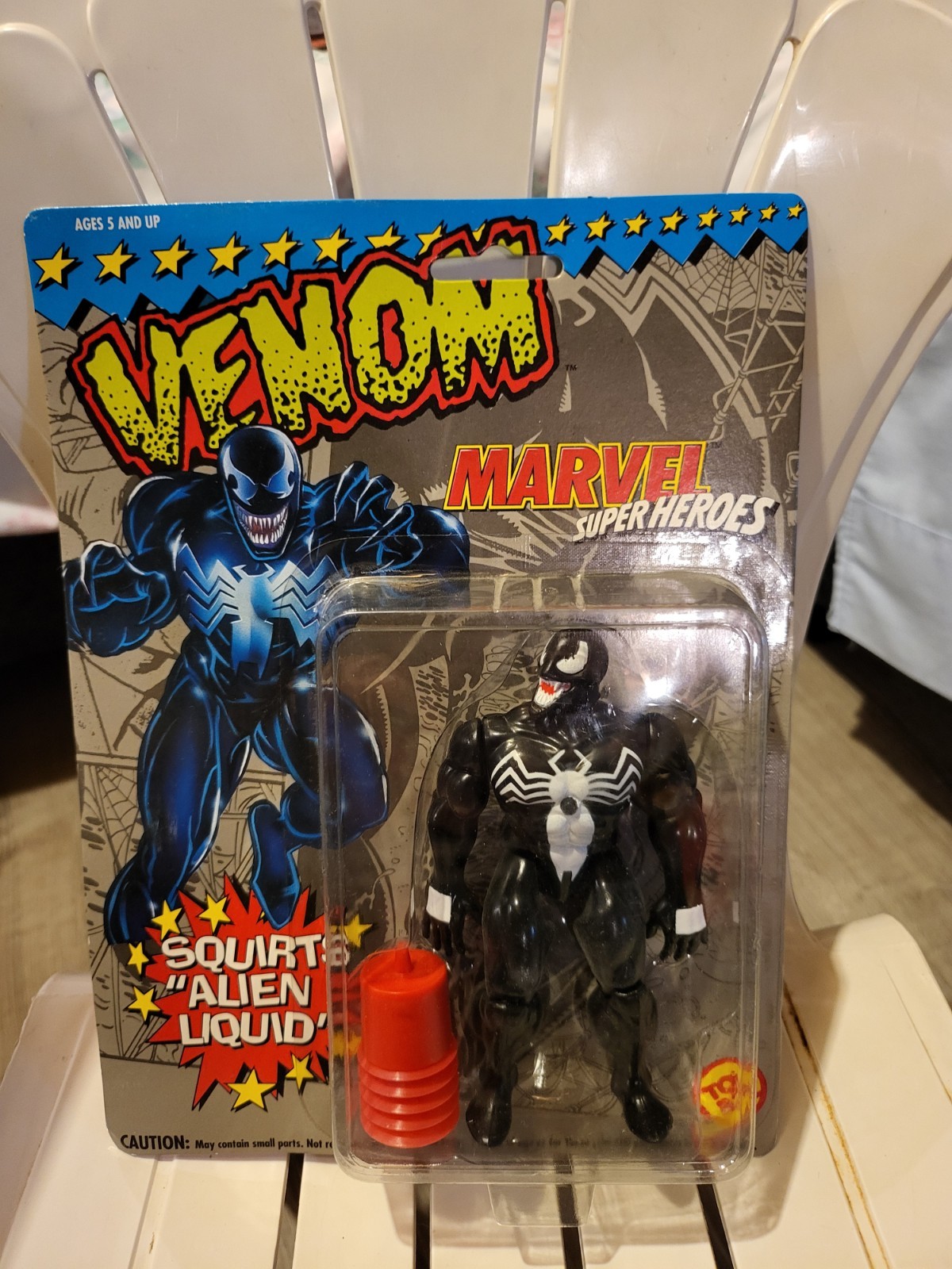 Marvel Super Heroes Venom Squirts Alien Liquid Figure Toy Biz 1993 NEW