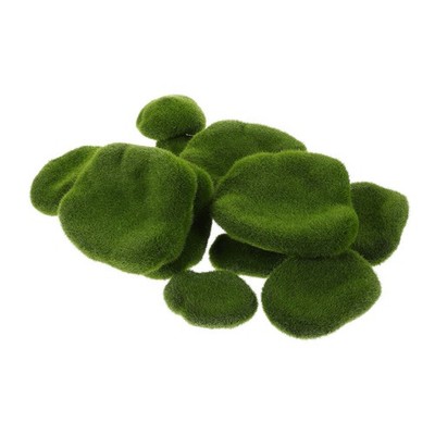  5 Pcs Realistischer Moosfelsen Deko Künstlich Moossteine Dekorativ