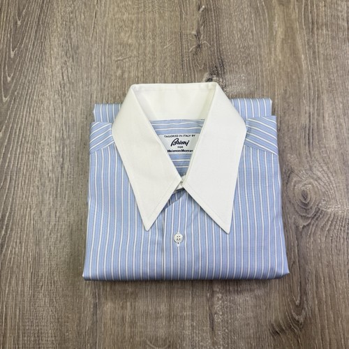 Brioni Neiman Marcus Shirt White Collar French Cuffs Italy Made Men’s R/15 1/2