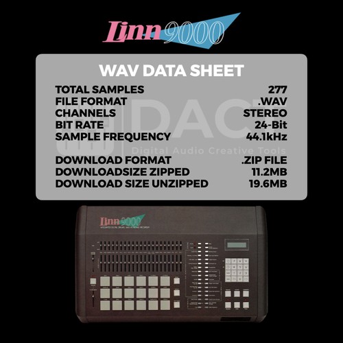Linn 9000 Drum Machine Sample Library - Picture 2 of 3
