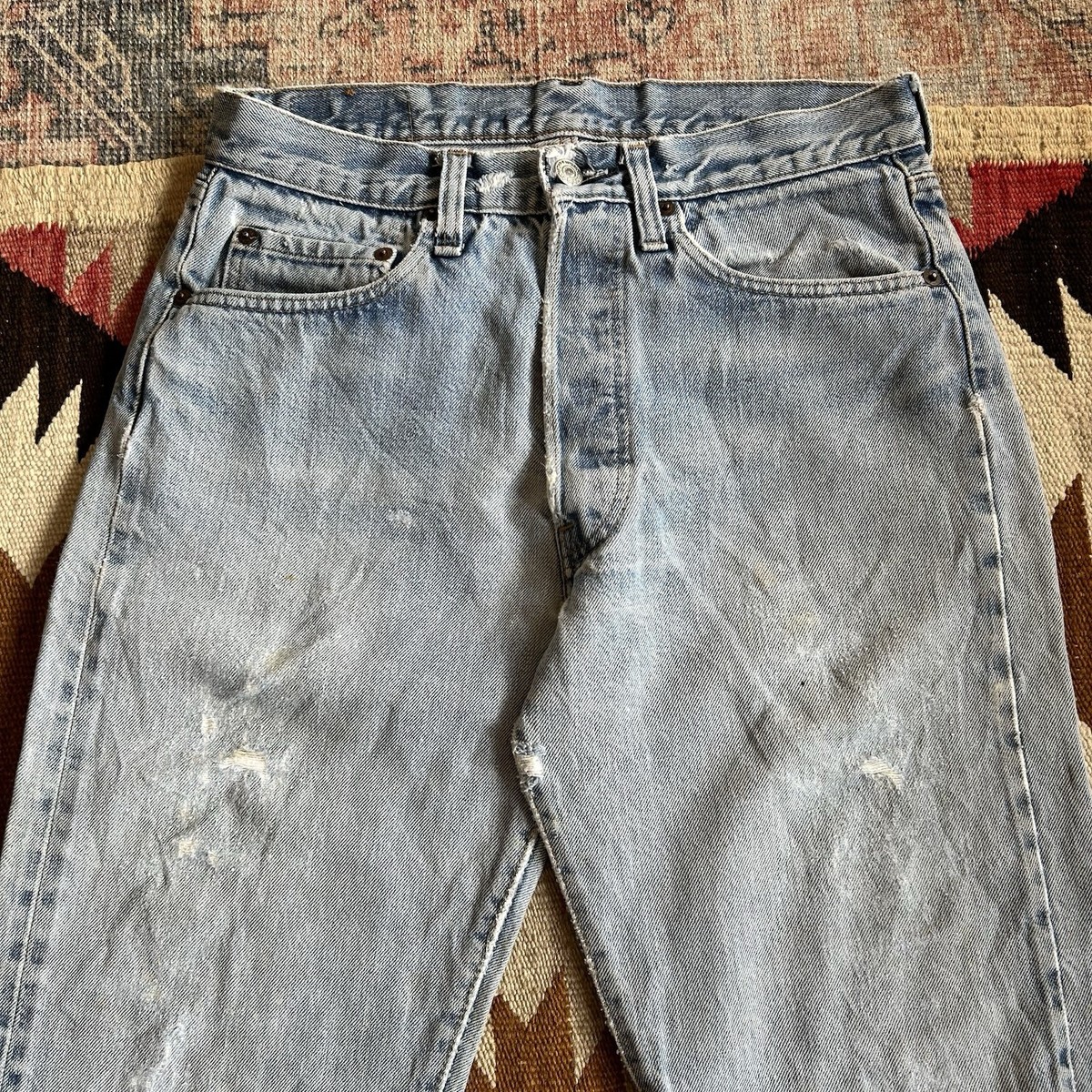 【Deadstock】vintage 501 redline w30,l31 vintage Levis red line selvedge jeans, 28 x 31 – 86 Vintage