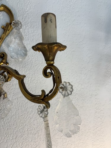 1900d French Set Of 2 Sconces in Bronze. Shabby Chic.Victorian. - Bild 8 von 14