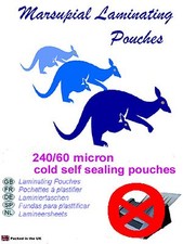 self seal cold laminating pouches A4 A5 A6 A7 credit card or ID gloss or matt A5