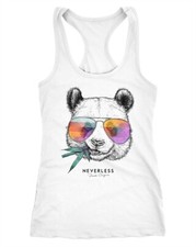 Women's Tank Top Panda Bear Print Animal Print with Sunglasses Fashion