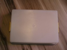 Vintage TUPPERWARE Fresh-N-Fancy Cake Taker 13 x 9 Harvest Gold Base 622-2 623-2