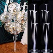Pair of Reusable Floor or Table Party Decoration Balloon Holder Stand Kit: 2pack