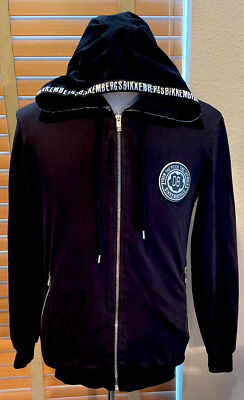Dirk Bikkembergs Black Training Full Zip Hoodie Size S