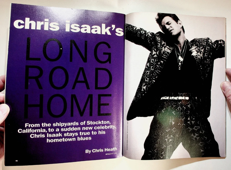 1991 May Details For Men Magazine Chris Isaak Sean Young Harlem Ed McCabe Foto 4 de 4