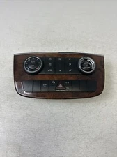 06-10 Mercedes R350 A/C Heater Temp Climate Control Switch Panel OEM Wood Read