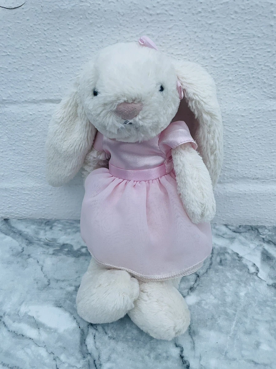 Jellycat Limited Edition Bella Ballerina Bunny White Pink Dress