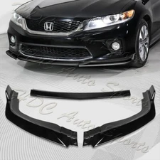 For 2013-2015 Honda Accord Coupe Painted Black Front Bumper Splitter Spoiler Lip