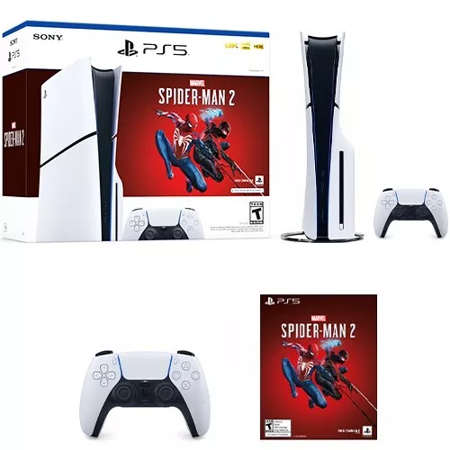 PlayStation 5 Slim Console Marvel’s Spider-Man 2 Bundle + Extra PS5  Controller