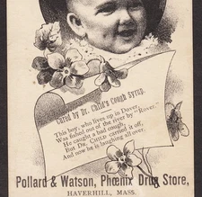 Dr Childs Cough Syrup Limerick Poem Dover Haverhill Mass Advertising Trade Card