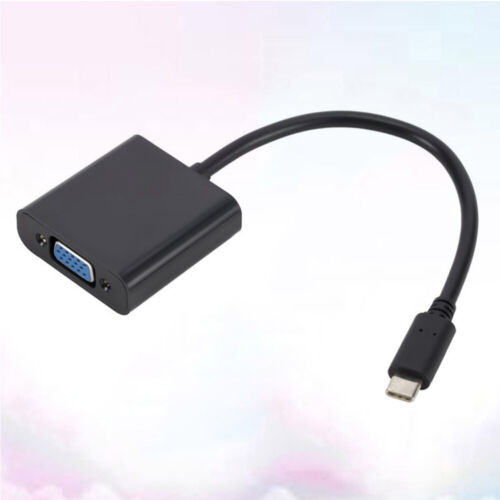  USB to VGA USB-C Adapter Cable Charging Cable Video Audio Converter - Picture 1 of 11