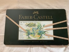 FABER-CASTELL 36 COLOUR PENCILS TIN SET MADE IN GERMANY NEW