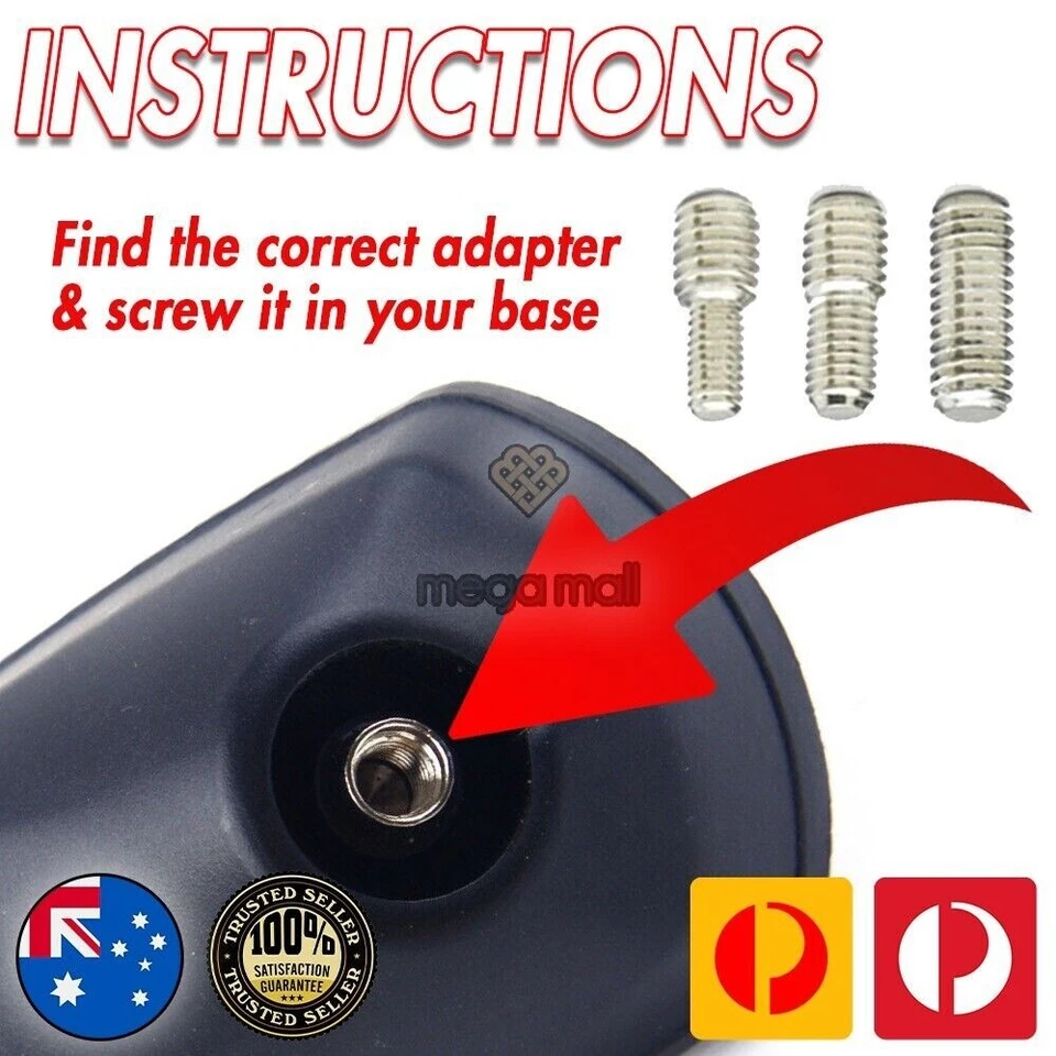 Antenna / Aerial Stubby Bee Sting for Ford Mini Cooper - Black 5CM Foto 4 de 4